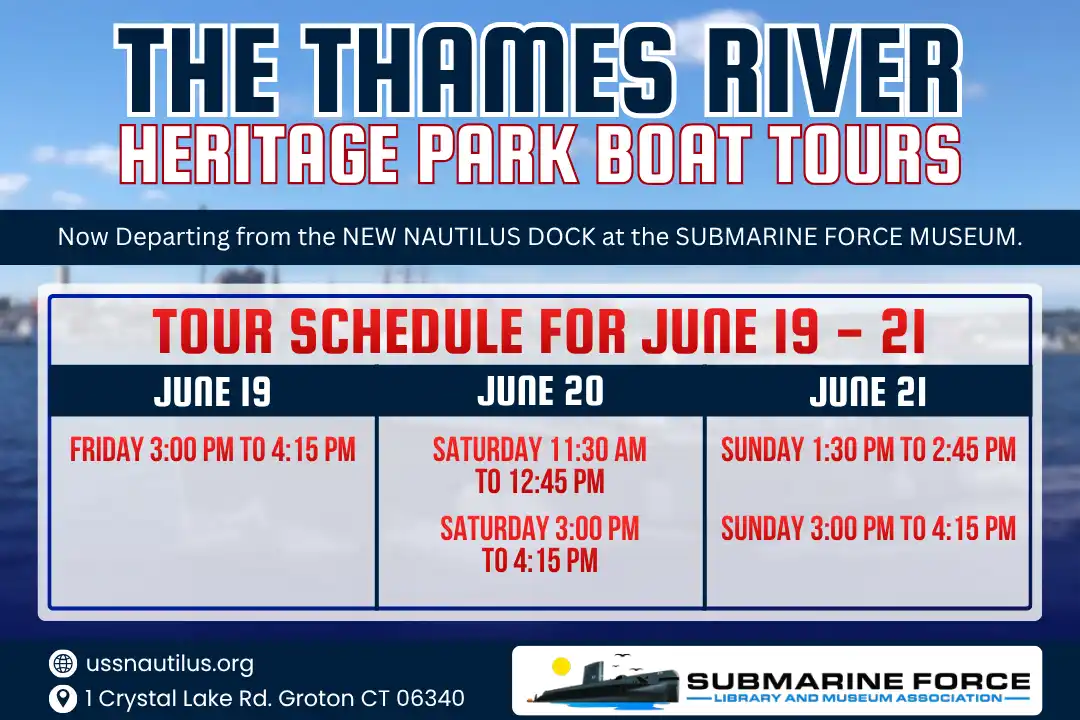 Thames River Heritage Park Boat Tours Schedule for June 19 - 21